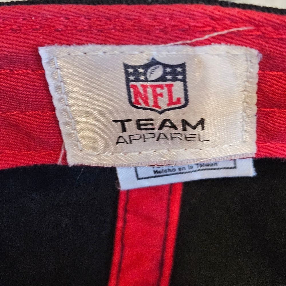 Atlanta Falcons Football NFL Team Apparel Adult Unisex Red / Black Cap / Hat - Picture 4 of 5